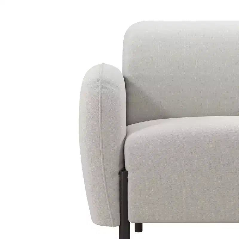 Chenille Polster-Dreisitzersofa mit Metallfüßen 186.7 cm B