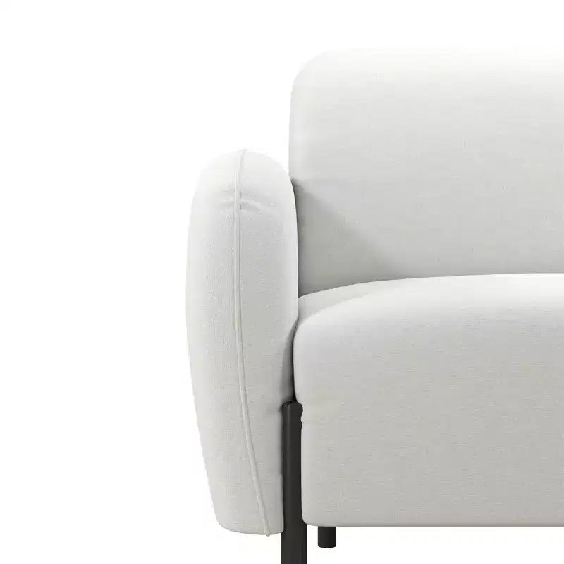 Chenille Polster-Dreisitzersofa mit Metallfüßen 186.7 cm B