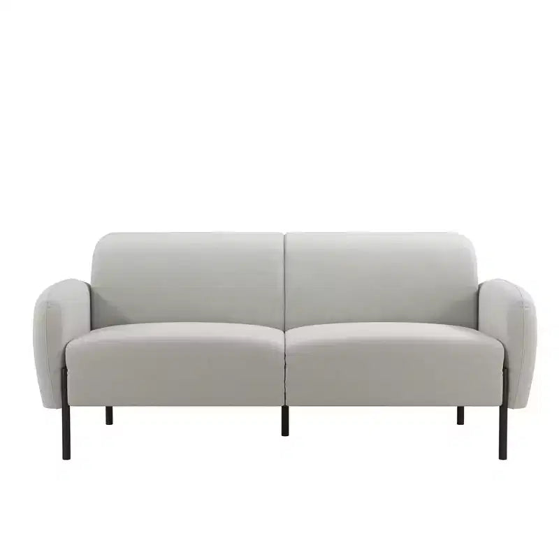 Chenille Upholstered 3-Seater Sofa with Metal Legs 73.5"W