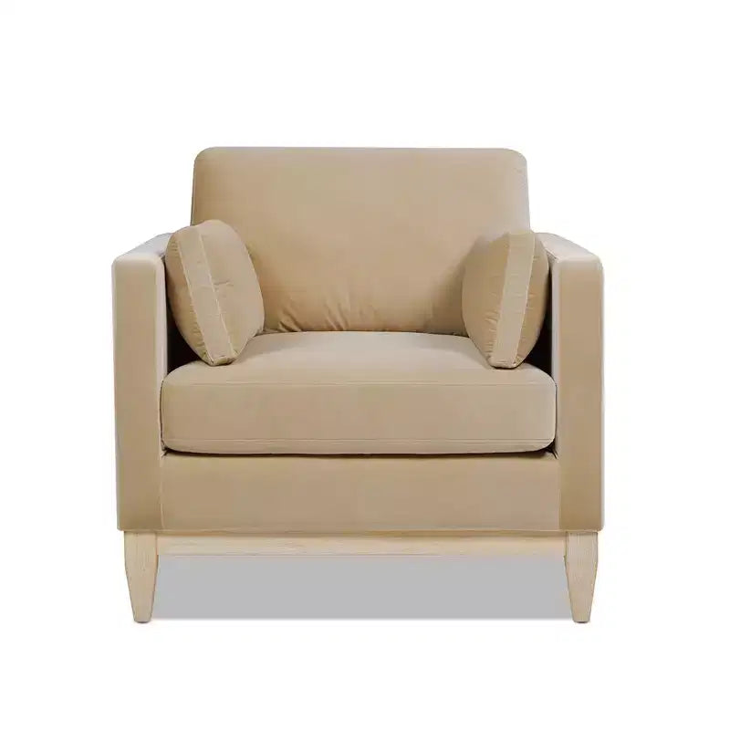 Velvet Upholstered Farmhouse Arm Chair 36''