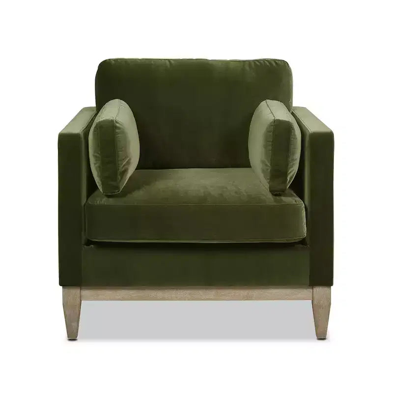 Velvet Upholstered Farmhouse Arm Chair 36''