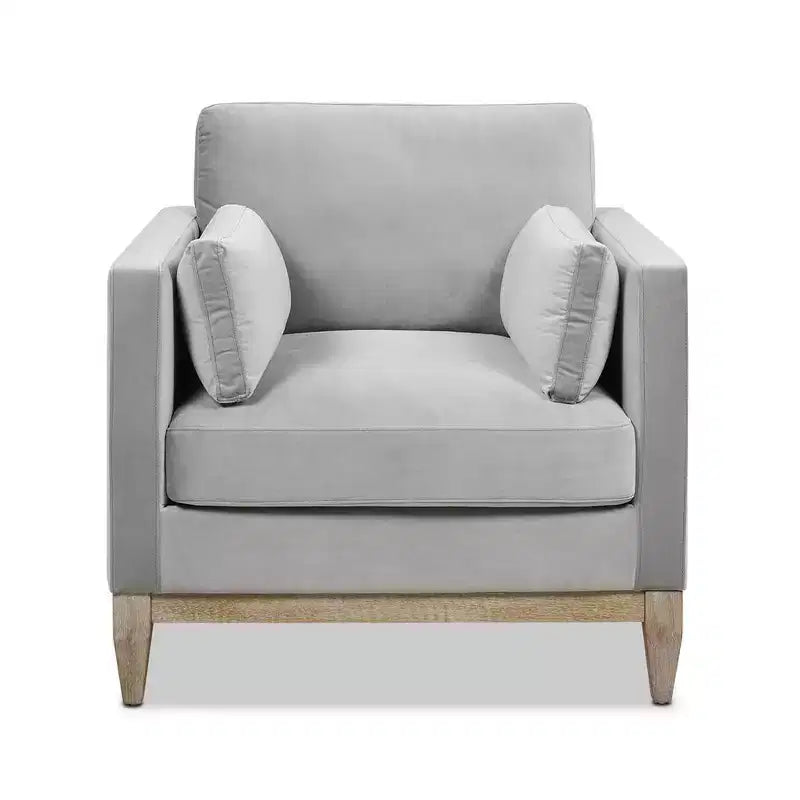 Velvet Upholstered Farmhouse Arm Chair 36''