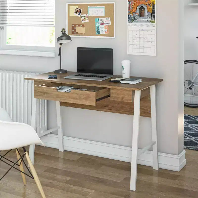 A-Frame Computer Desk with Drawer 45.94''
