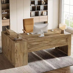 MDF L-förmiger Chefschreibtisch mit Aktenschrank 180 cm