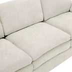 Chenille Polster-3-Sitzer-Sofa 226 cm