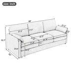 Chenille Polster-3-Sitzer-Sofa 226 cm