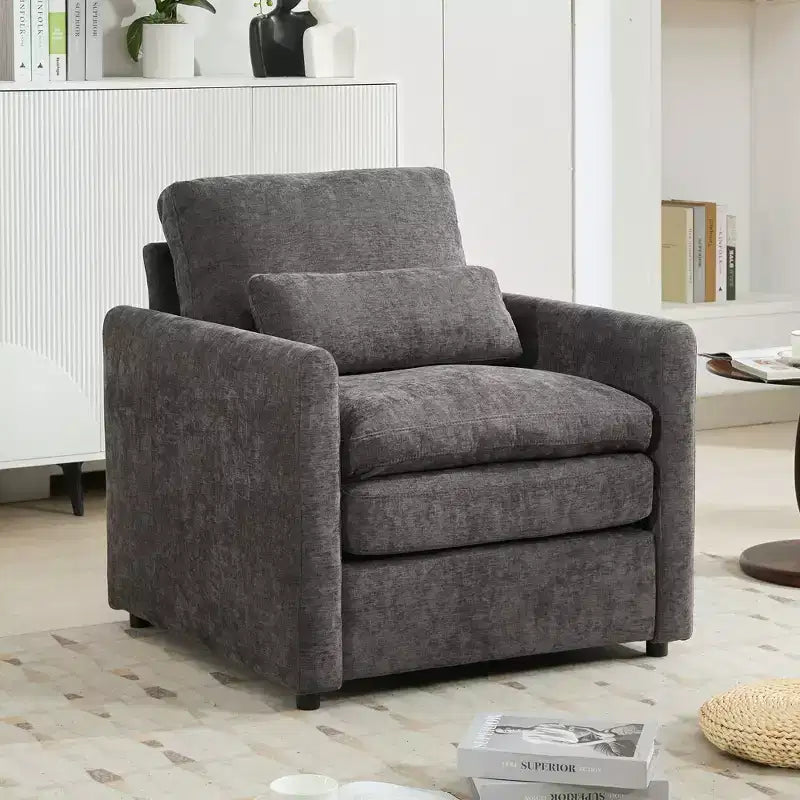 Chenille Polster-3-Sitzer-Sofa 226 cm