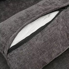 Chenille Polster-3-Sitzer-Sofa 226 cm