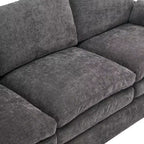 Chenille Polster-3-Sitzer-Sofa 226 cm