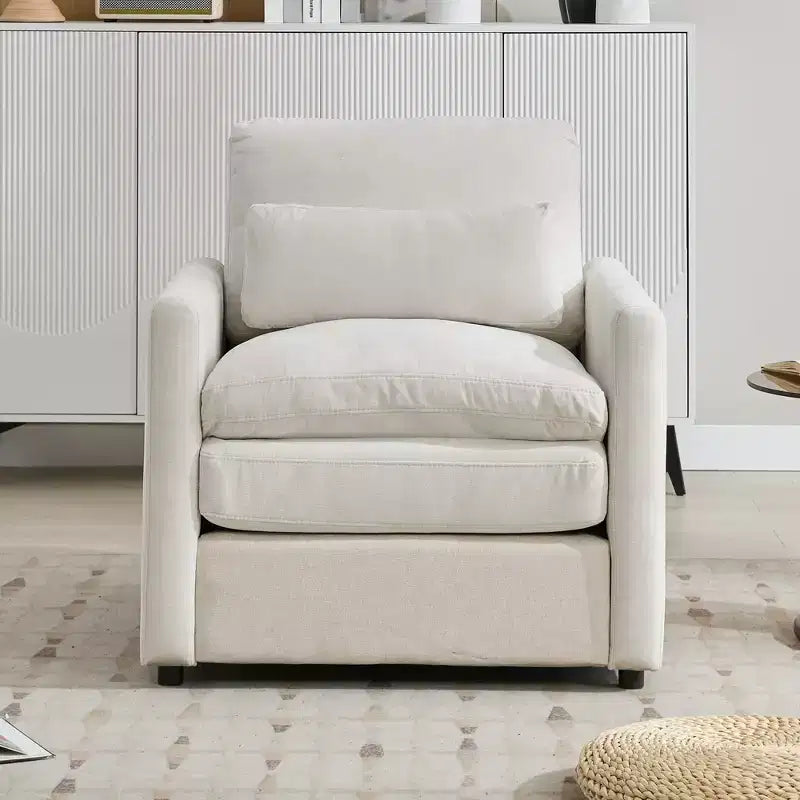 Chenille Upholstered 3-Seater Sofa 89''