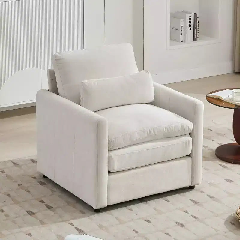 Chenille Polster-3-Sitzer-Sofa 226 cm