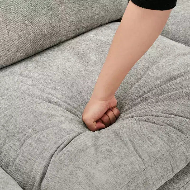 Chenille Polster-3-Sitzer-Sofa 226 cm