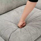 Chenille Polster-3-Sitzer-Sofa 226 cm