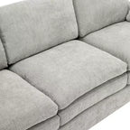 Chenille Polster-3-Sitzer-Sofa 226 cm