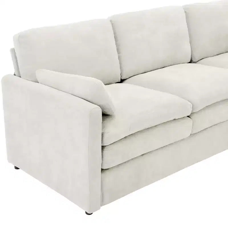 Chenille Polster-3-Sitzer-Sofa 226 cm