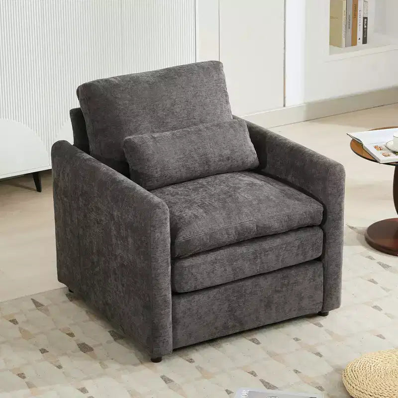 Chenille Upholstered 3-Seater Sofa 89''