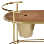 Servierwagen Eisen 2-stöckig mit Flaschenkühler 87 cm