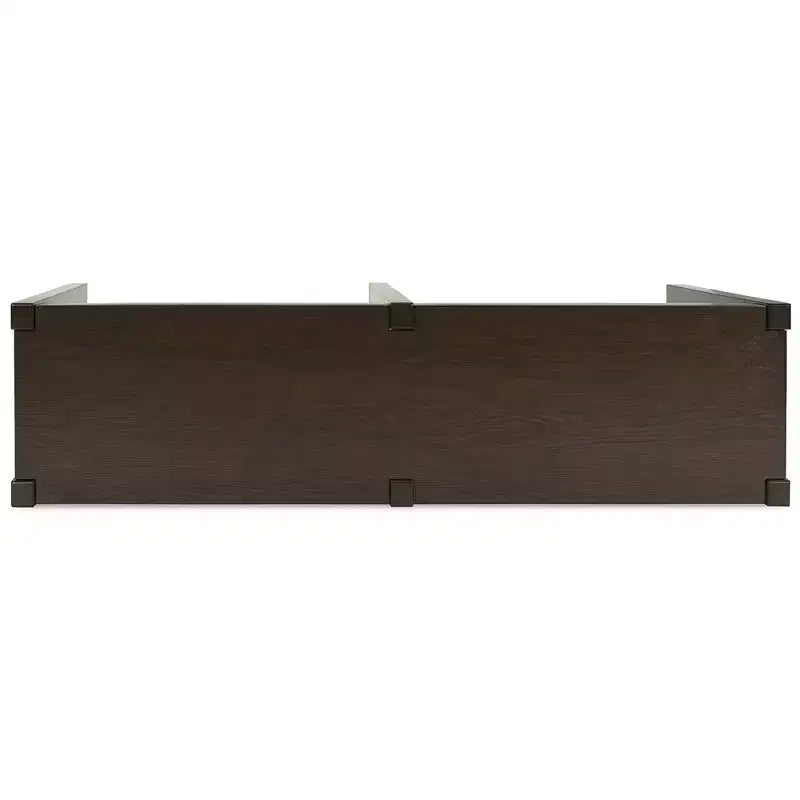 Hardwood Console Table with Adjustable Shelves 65''