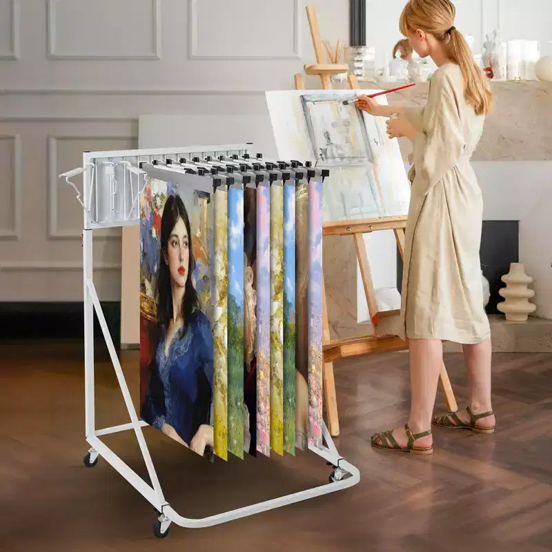 Stahl mobiler Blaupausen-Ablageständer 12-Halter 61.4''