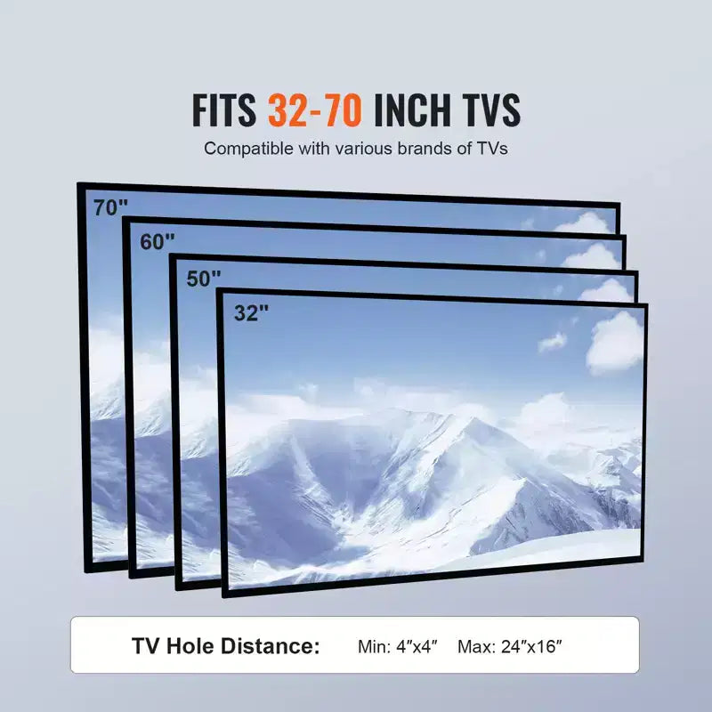 Mobiles TV-Standfuß aus Stahl mit Rollen 67 Zoll